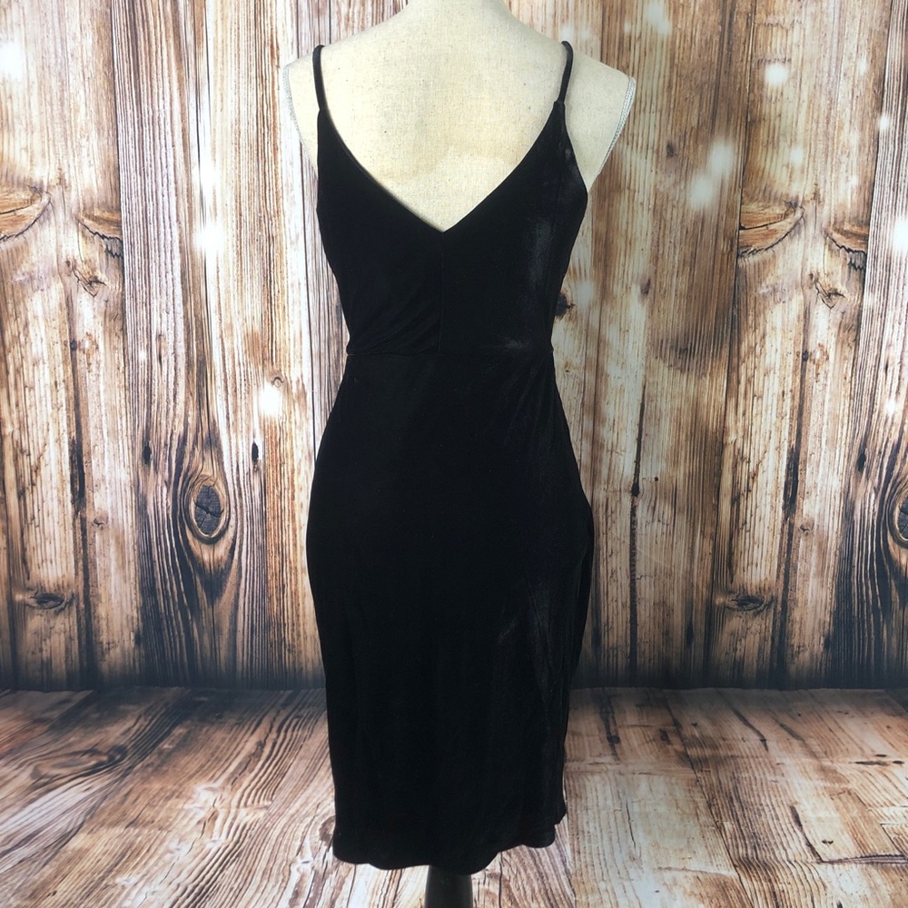 ❣️2SM❣️New Velvet Front Tie Evening Cocktail Dress - Picture 7 of 8